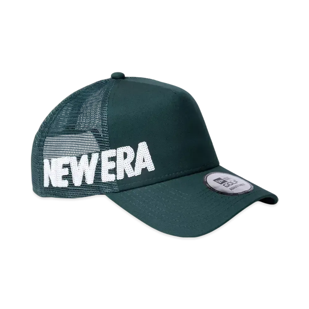 NEW ERA Golf 9Forty A-Frame Tracker Sequins Essential Logo "Pine Needle Green"
