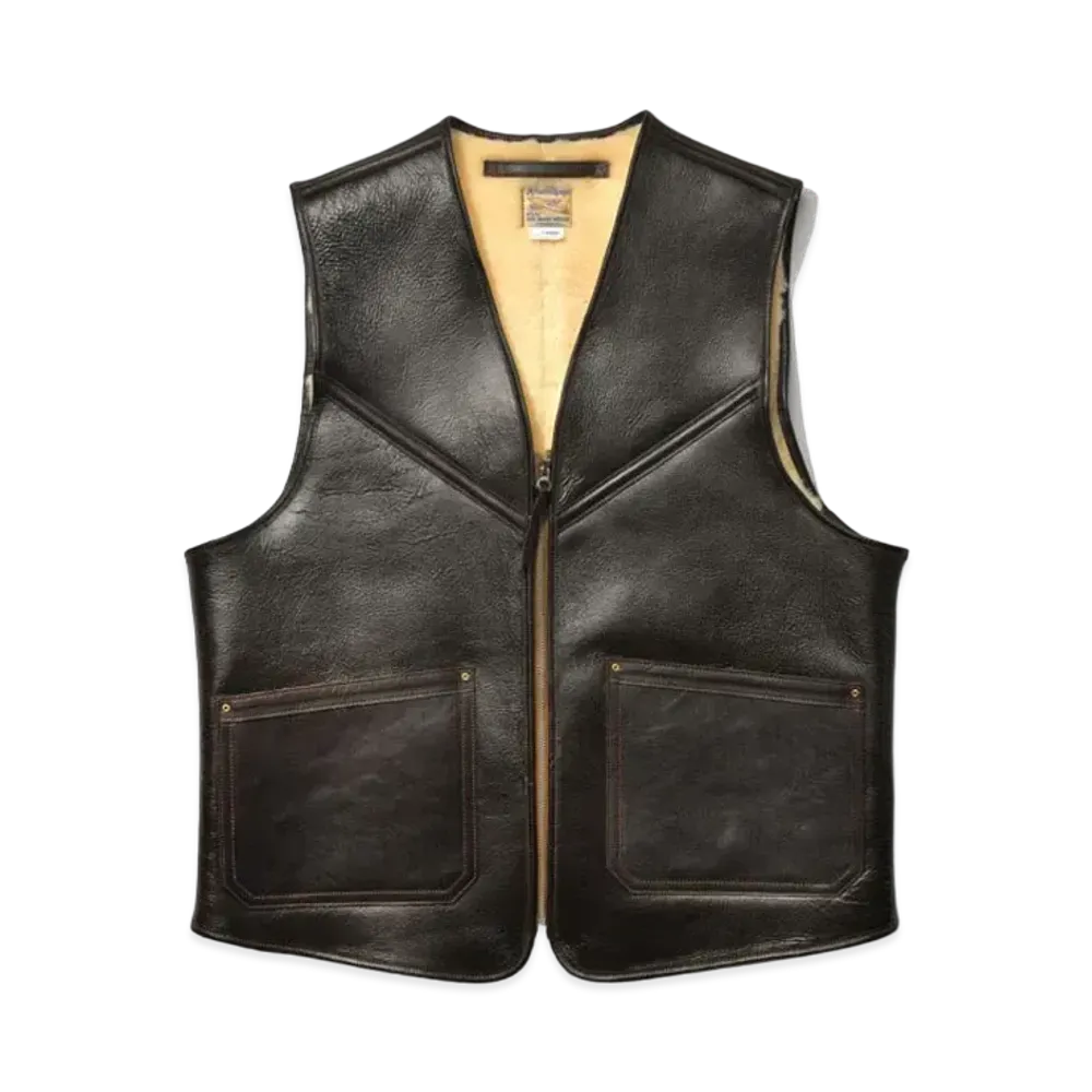 THE REAL McCOY'S Type C-3 Vest Real Mccoy Mfg. Co. "Seal Brown"