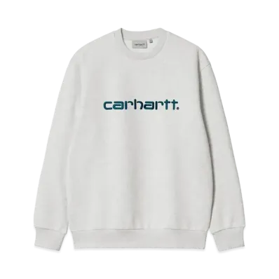 Carhartt WIP Carhartt Sweat "Ash Heather/Duck Blue"