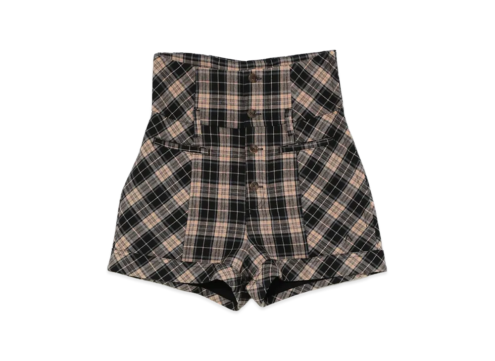 ANDMARY Women's High Waist Check Pants "Black"