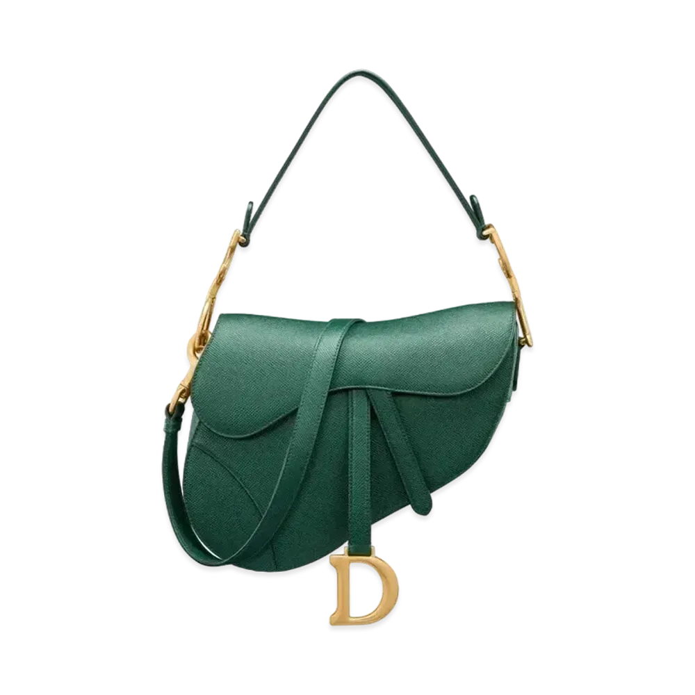 Dior Saddle Bag with Strap "Pine Green"