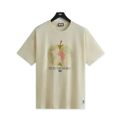Kith New York to the World Apple Vintage Tee "Sandrift"