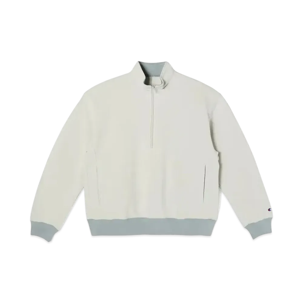Champion x N.HOOLYWOOD Half Zip Sweatshirt "Light Gray"