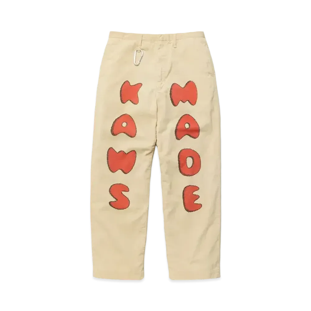 HUMAN MADE x KAWS CORDUROY PRINT PANTS "Beige"