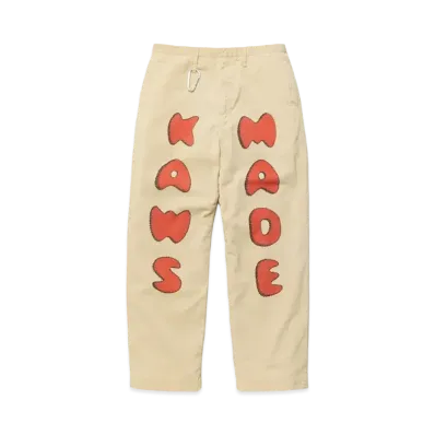 HUMAN MADE x KAWS CORDUROY PRINT PANTS "Beige"