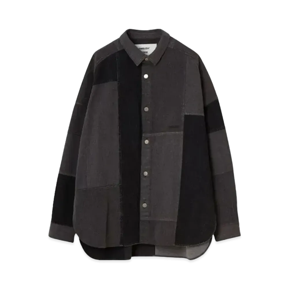 AMBUSH Patchwork Denim Shirt "Black"