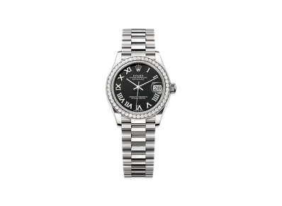 ROLEX Datejust 31mm White Gold Diamond 278289RBR "Bright Black"