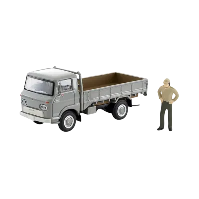 TOMYTEC "TOMICA LIMITED VINTAGE" 1/64 LV-191a Isuzu Elf High Floor Loading Platform 66 Year (Gray)