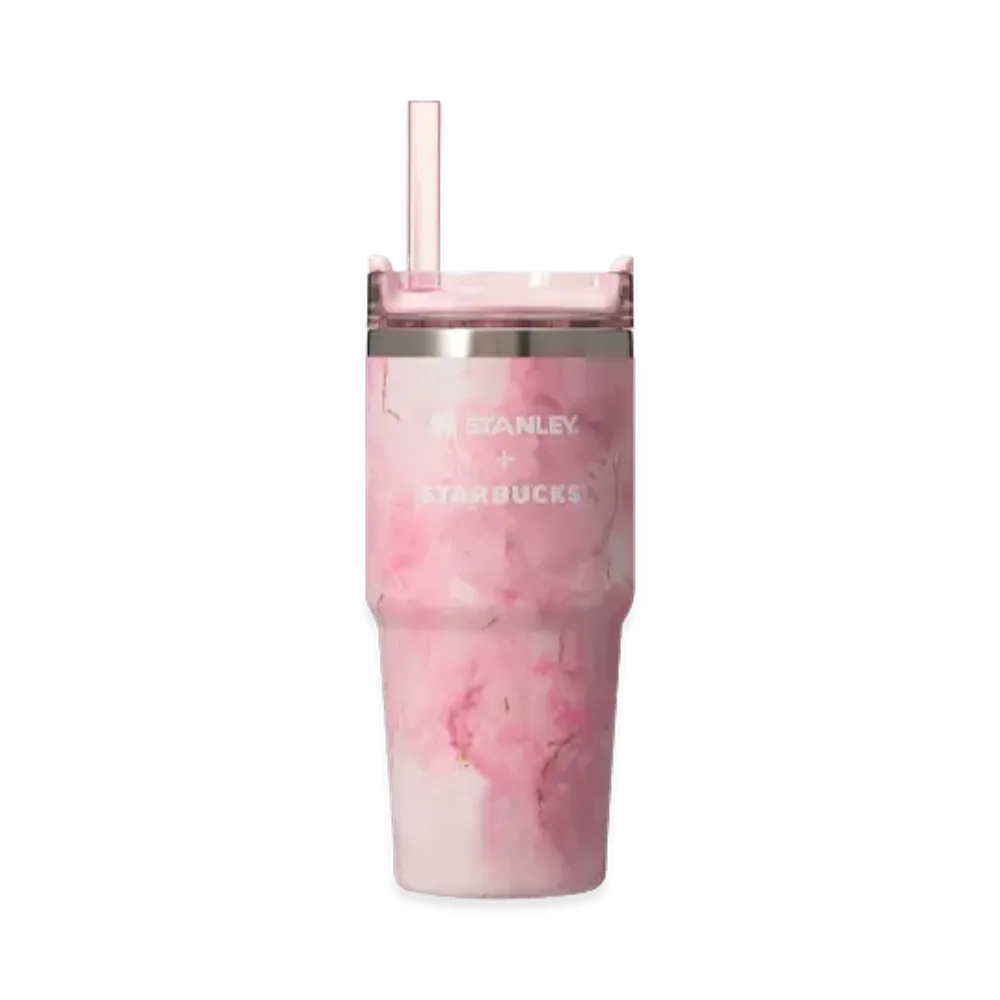 STARBUCKS SAKURA 2026 3-Way Stainless Tumbler STANLEY Marble 414ml "Pink"