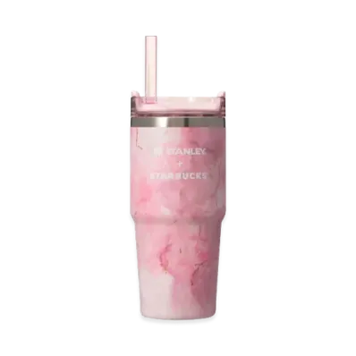 STARBUCKS SAKURA 2026 3-Way Stainless Tumbler STANLEY Marble 414ml "Pink"