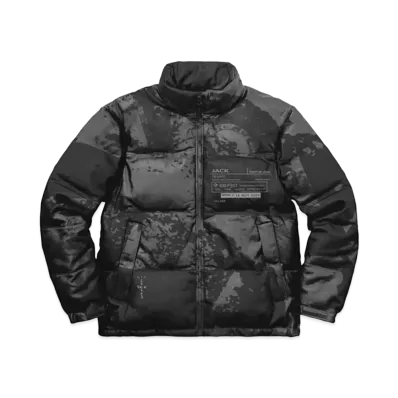 Travis Scott Cactus Jack System Reflective Down Puffer "Black"