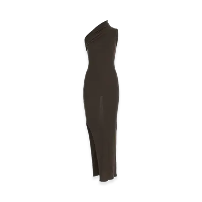 Rick Owens Women's Knitted Athena Dress "Brown"