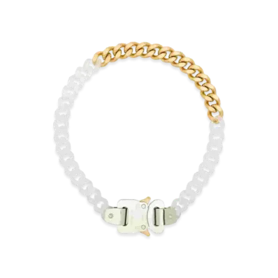 1017 ALYX 9SM Two-Tone Chain-Link Necklace "White/Gold"