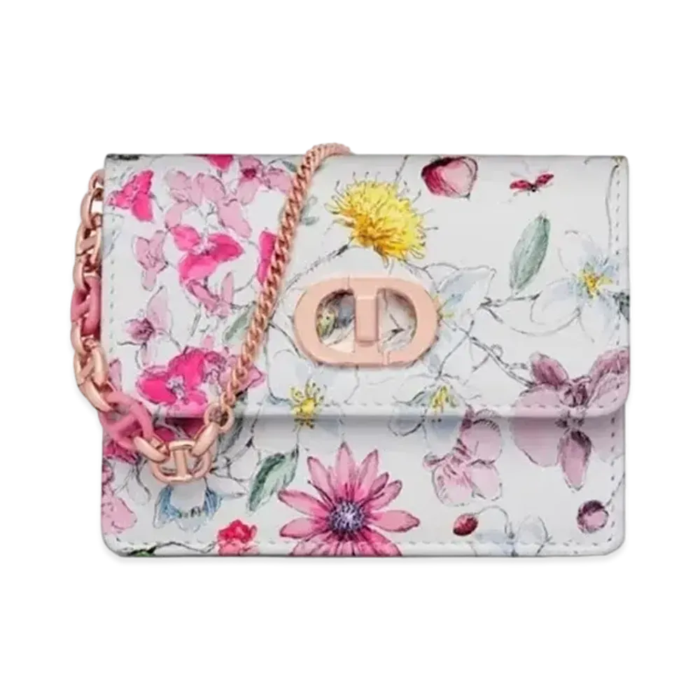 Dior Miss Caro Micro Bag Florilegio Print "White/Multicolor"