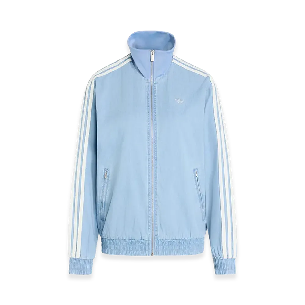 adidas Women's Denim Firebird Track Top "Light Denim"