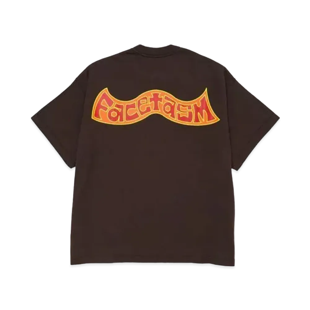 FACETASM 90s Graphic Big Tee "Brown"