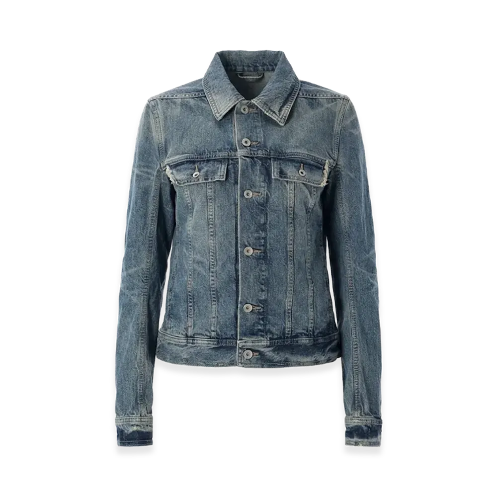 Rick Owens DRKSHDW Women's Coats "Washed Indigo"