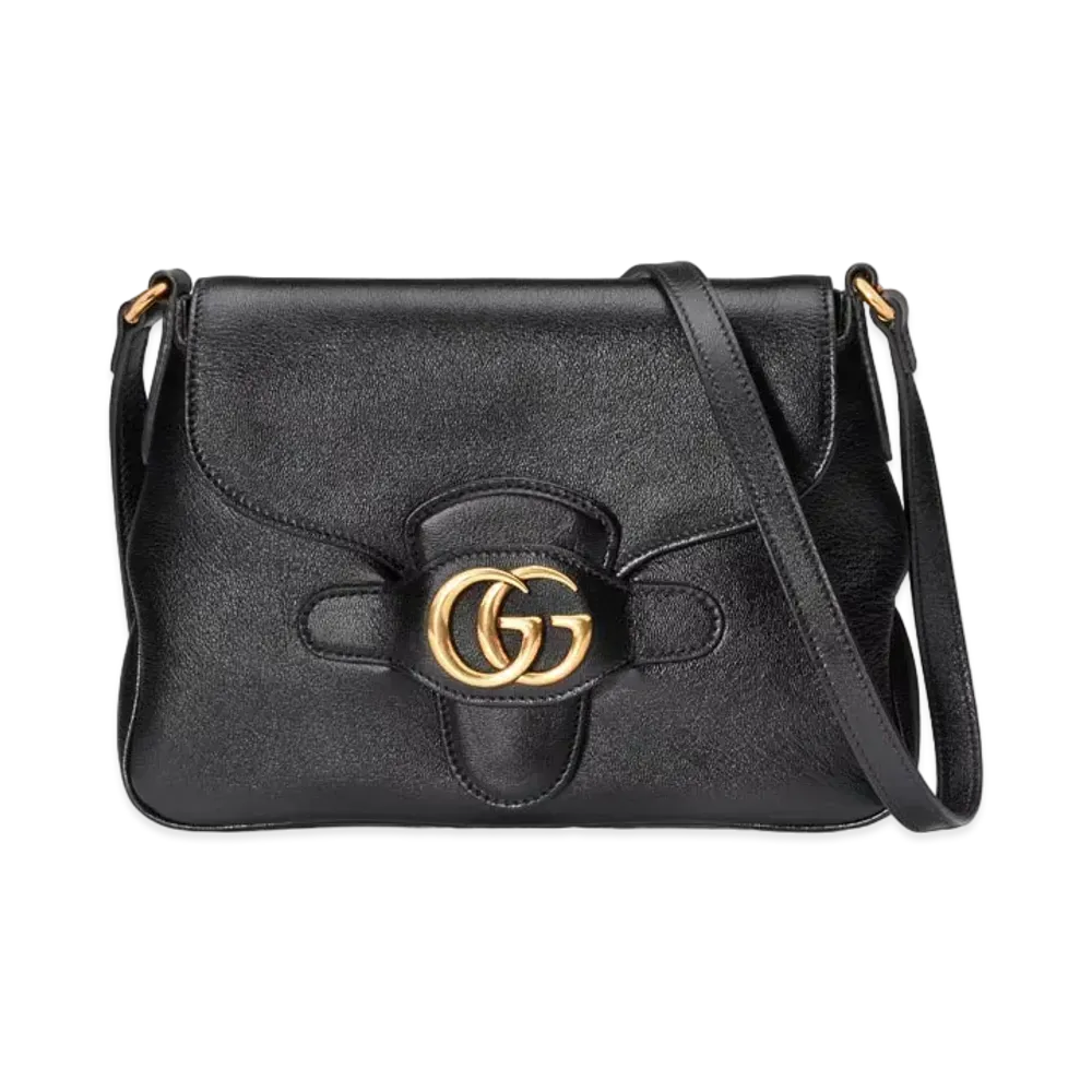 GUCCI Small Messenger Bag With Double G "Black"