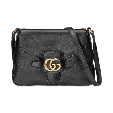 GUCCI Small Messenger Bag With Double G "Black"