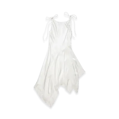 Acne Studios Satin Lace Dress "White"