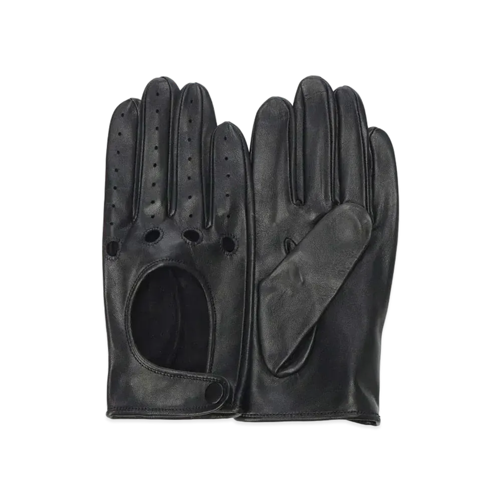 Yohji Yamamoto Pour Homme LAMB SOFT DRIVING GRAB "Black"