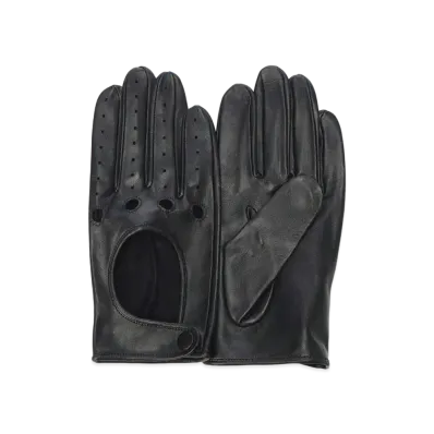 Yohji Yamamoto Pour Homme LAMB SOFT DRIVING GRAB "Black"