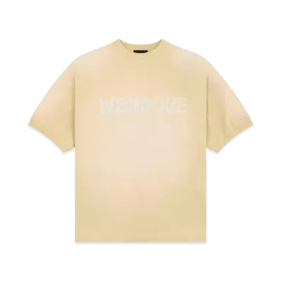 WE11DONE Bleached T-shirt "Beige"