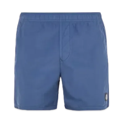 Stone Island B0946 Brushed Nylon Regular Fit Swim Trunks - 24SS "Avio Blue"