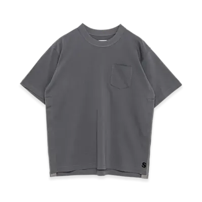 sacai S Cotton Jersey T-Shirt "Charcoal Gray"