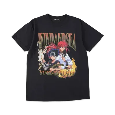 WIND AND SEA x 幽☆遊☆白書 S/S Tee (Hiei-Kurama) "Black"