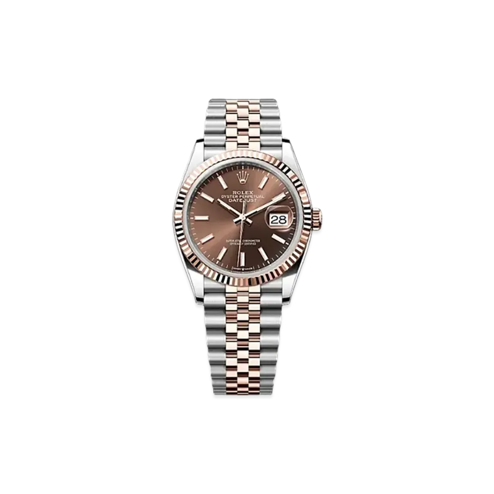 ROLEX Datejust 36 Oystersteel & Everose Gold "Brown"