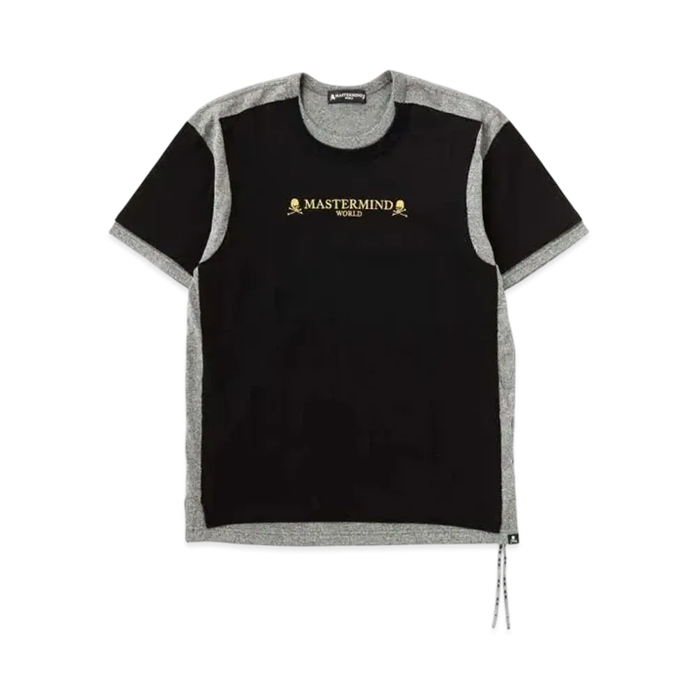 mastermind WORLD Double Layered Tee "Black Top Gray"