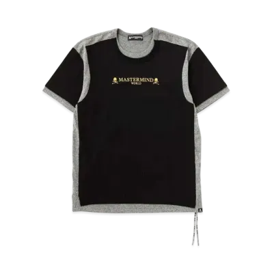 mastermind WORLD Double Layered Tee "Black Top Gray"
