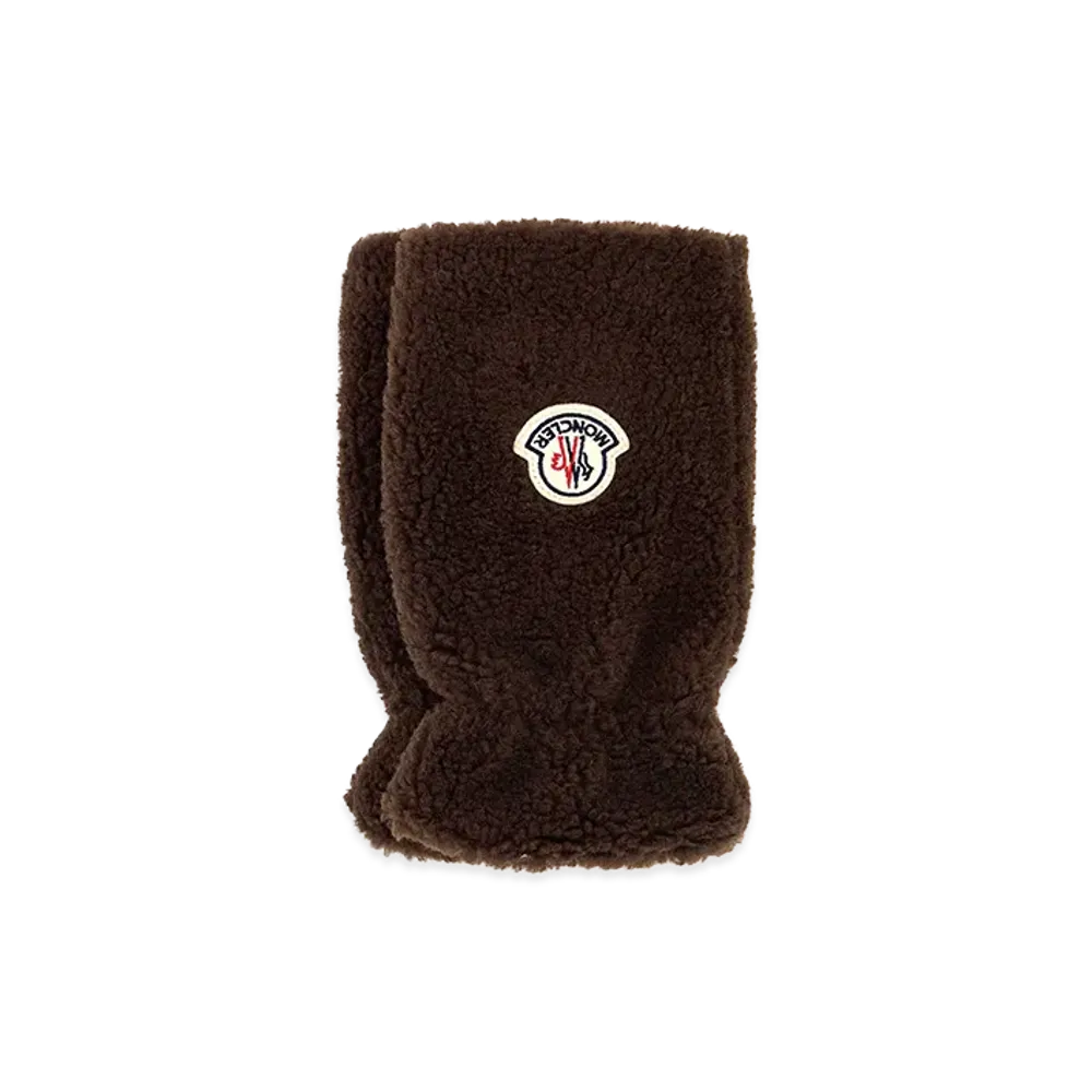 MONCLER Teddy Gloves "Dark/Brown"