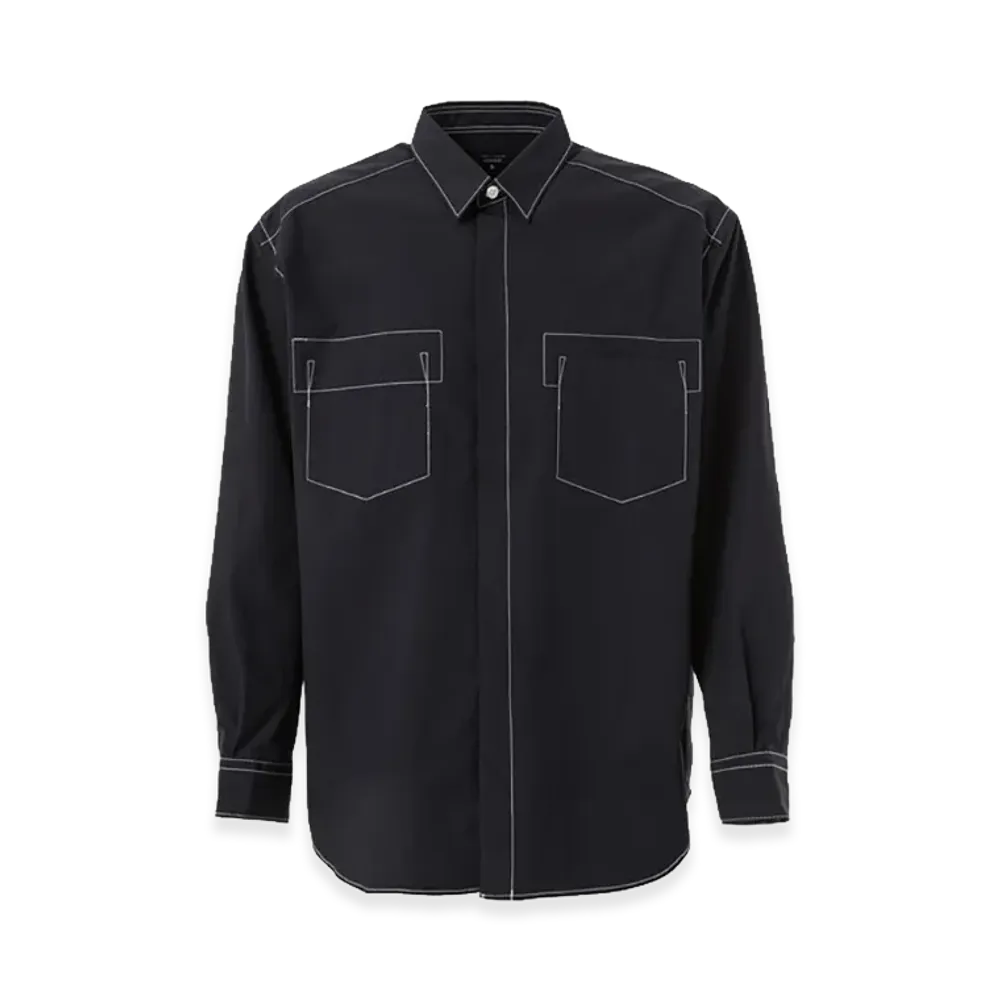 COMME des GARCONS HOMME Cotton Typewriter Shirts "Navy"
