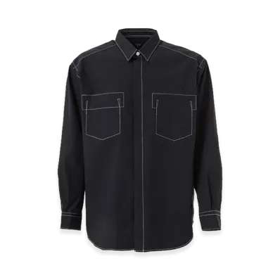 COMME des GARCONS HOMME Cotton Typewriter Shirts "Navy"