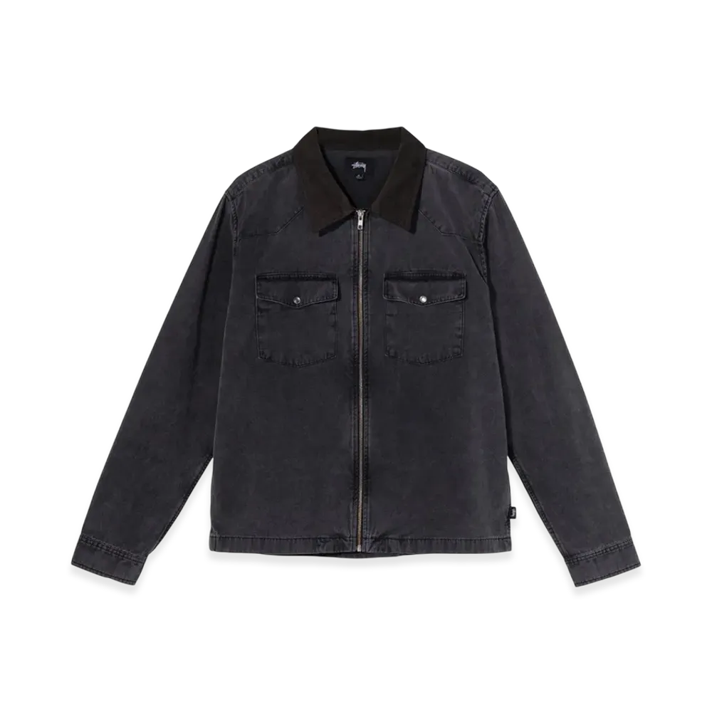 Stussy Washed Canvas Work Shirt "Black"