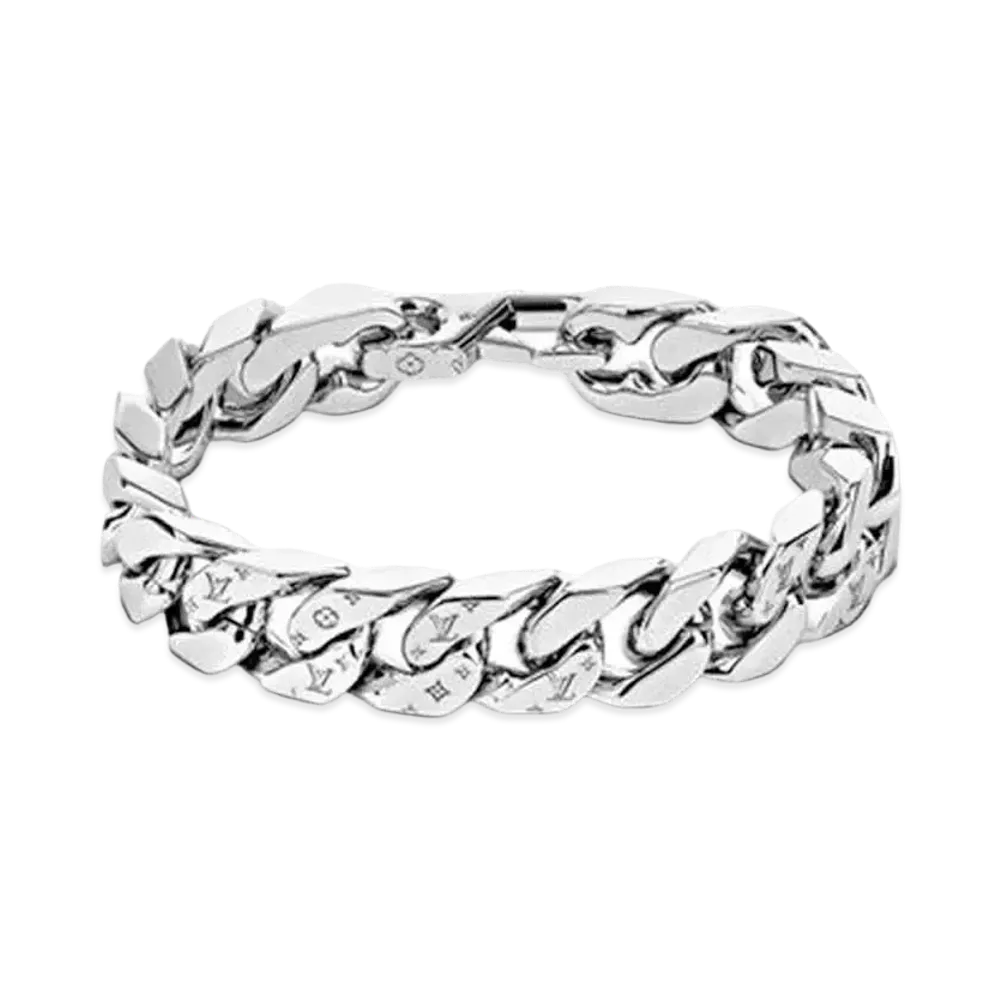 Louis Vuitton LV Chain Links Bracelet "Silver"