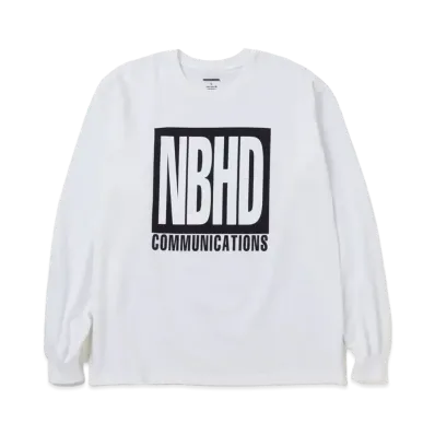 NEIGHBORHOOD NH . Tee LS-4 "White"