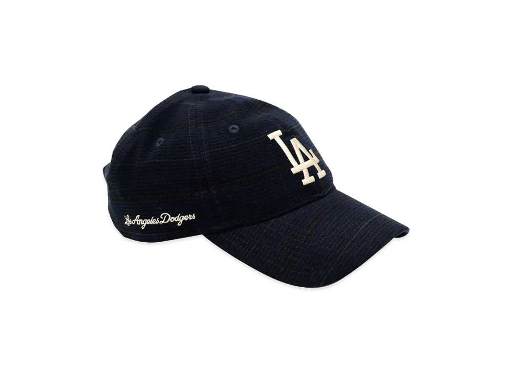 NEW ERA x THE CAP 9Twenty Woven Scorch Los Angeles Dodgers "Navy/Check"