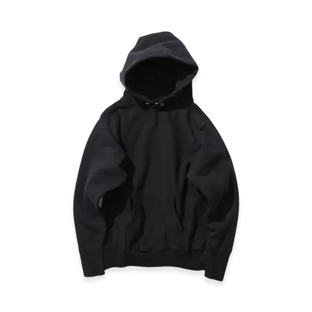 ATON Garment Dyed Urake Hoodie "Black"