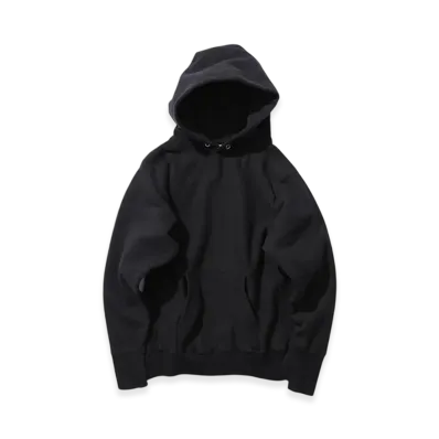 ATON Garment Dyed Urake Hoodie "Black"
