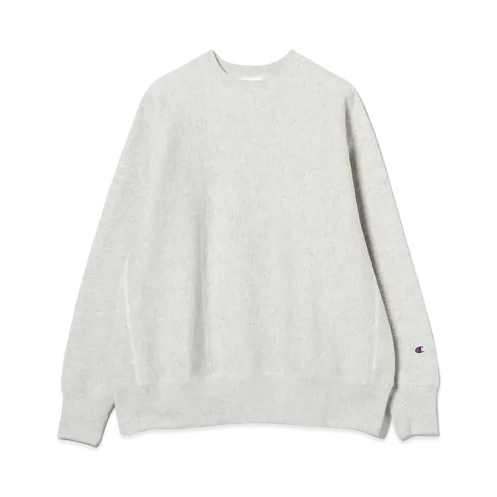 BEAMS x Champion x MIN-NANO Crew Neck Sweatshirts "Silver Gray"