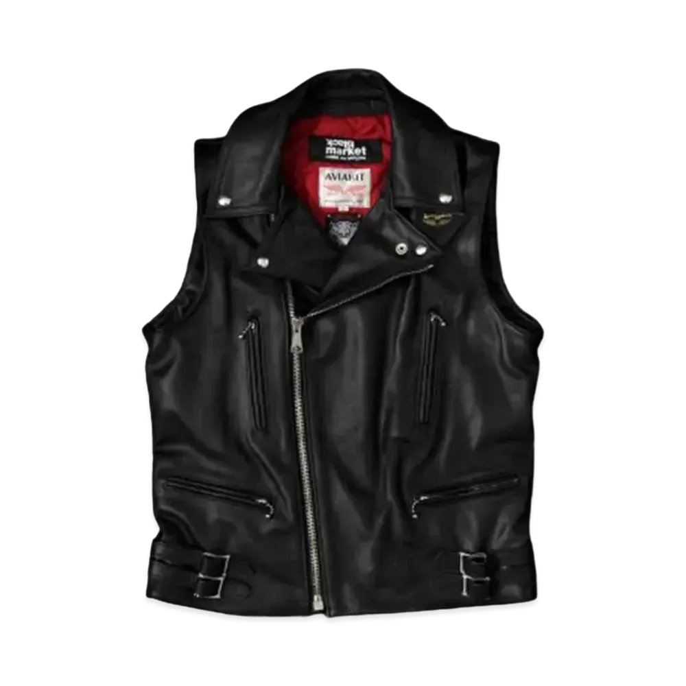 COMME des GARCONS  BLACKMARKET WOLF'S HEAD VEST #2 "Black"