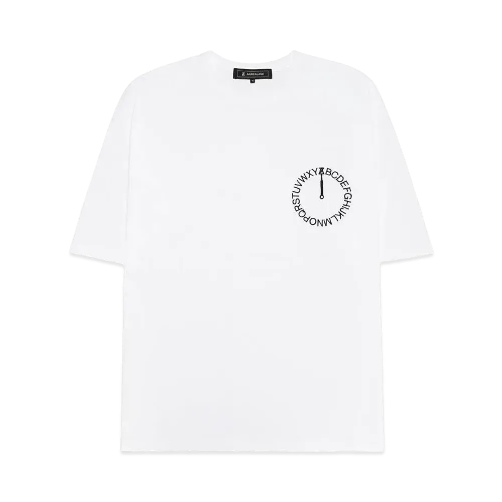 ANREALAGE AZ CIRCLE EMBROIDERY TEE "WHITE"