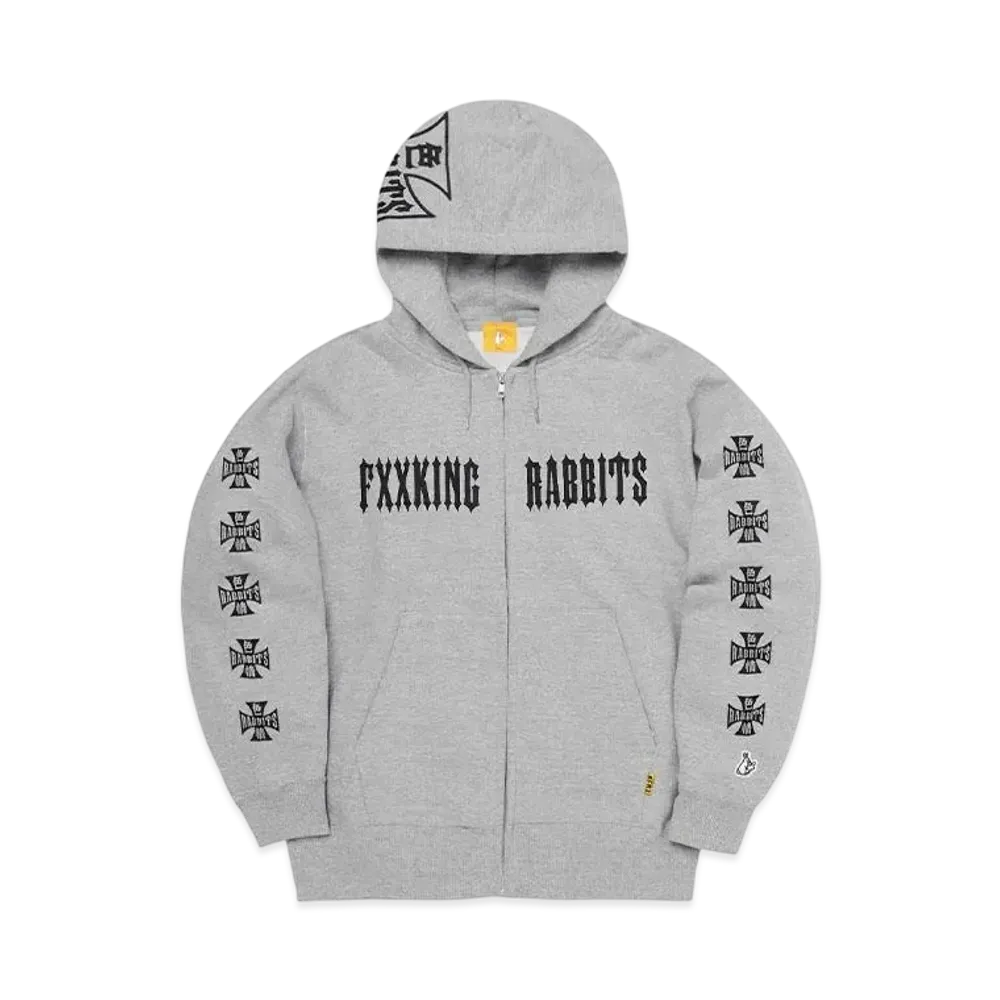 FR2 Sexy Rabbits Zip-Up Hoodie "Gray"