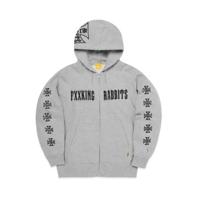 FR2 Sexy Rabbits Zip-Up Hoodie "Gray"
