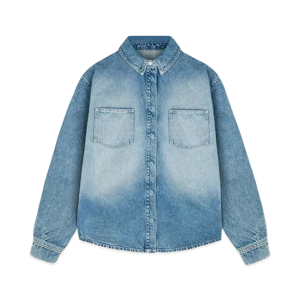 REPRESENT Denim Overshirt "Washed Blue"