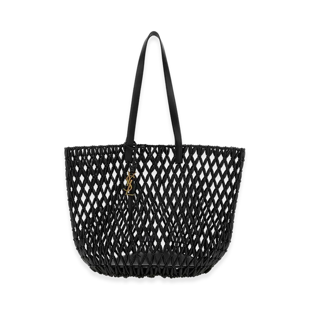Saint Laurent Women's Beads Shopping Bag "Black"