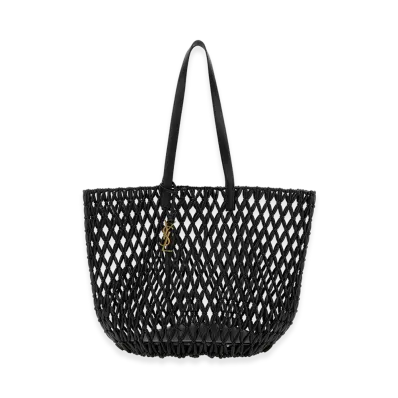 Saint Laurent Women's Beads Shopping Bag "Black"